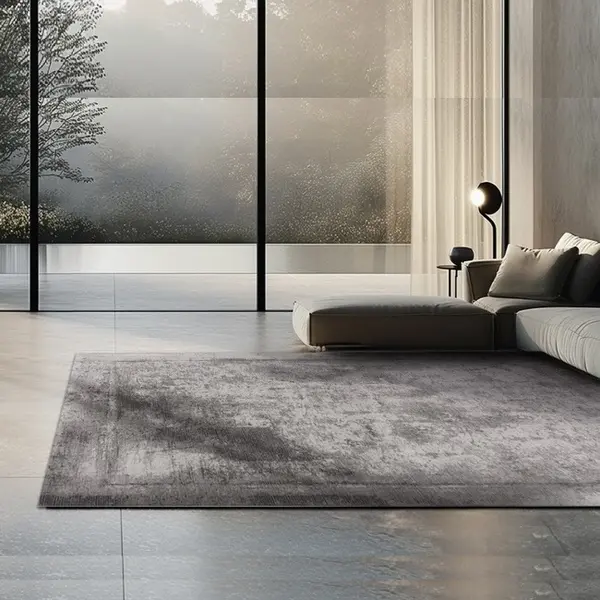 Exclusive modern anthracite rug for the living room or study, RITZ