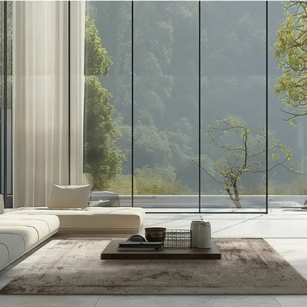 Modern, stylish, beige RITZ rug for the living room