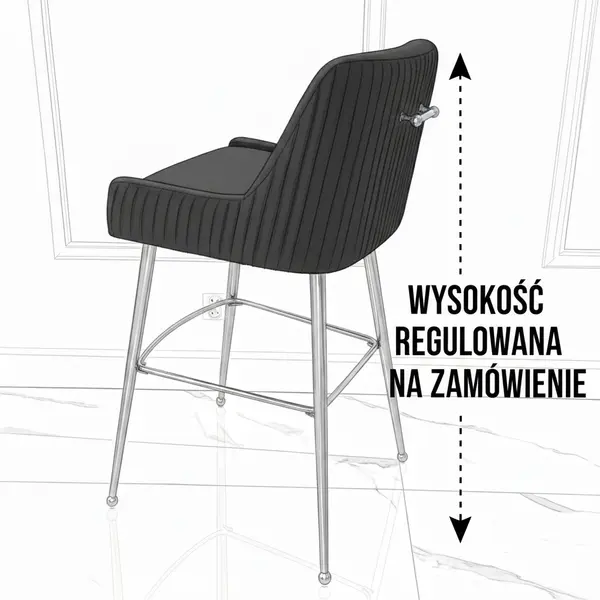 Nowoczesny hoker luksusowy  regulowana wysokość