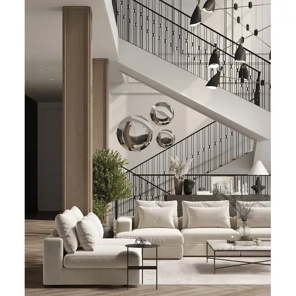 Nowoczesny narożnik modułowy wygodna aksamitna  kanapa w stylu włoskim FIGARO