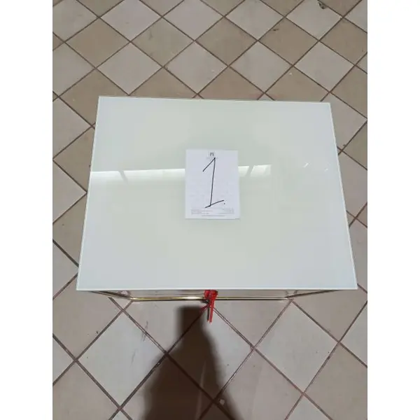 Glamour white gold lacquered bedside cabinet for bedroom Lorenzo S Gold OUTLET