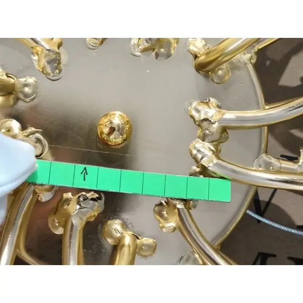 Chandelier, glamour ceiling lamp, modern hanging lamp RAIN M GOLD OUTLET