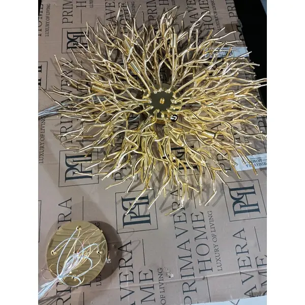 Chandelier, glamour ceiling lamp, modern hanging lamp RAIN M GOLD OUTLET