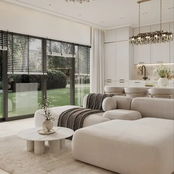 Hoker w stylu włoskim beżowy złoty nowoczesny desing JULIA