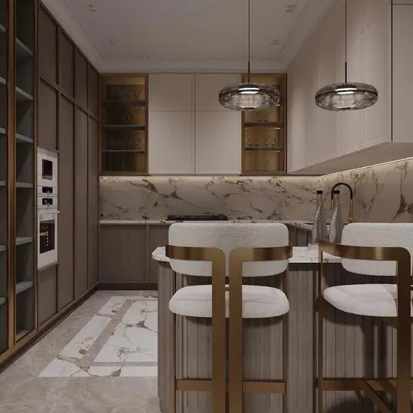 Hoker ROMEO – nowoczesny design i luksus w szczotkowanym złocie