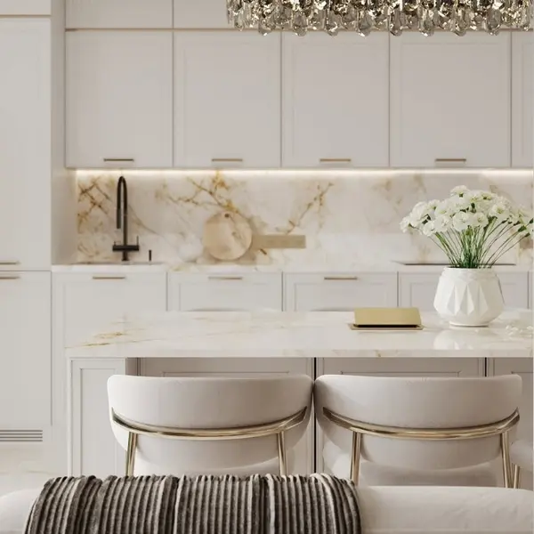 Hoker w stylu włoskim beżowy złoty nowoczesny desing JULIA