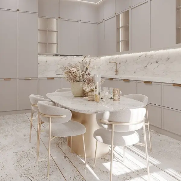 Krzesło w stylu włoskim złote beżowe nowoczesny design JULIA