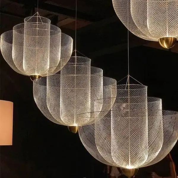 Designerska lampa wisząca złota nowoczesny złoty żyrandol FLORENCJA