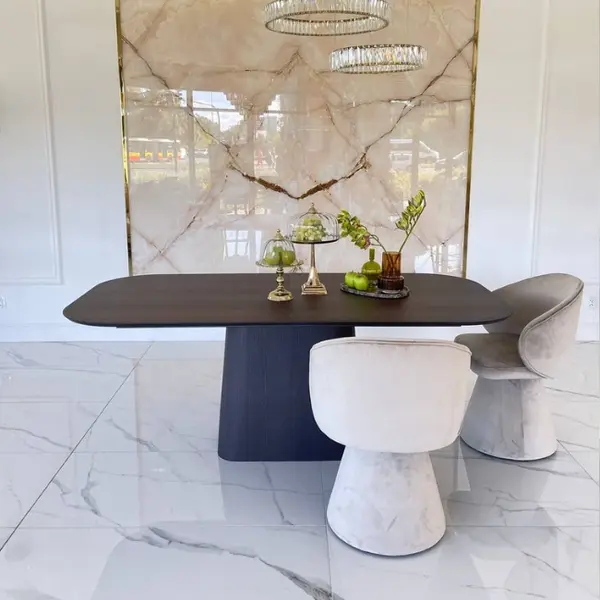 Nowoczesny stół drewniany rozkładany na jednej nodze MODENA