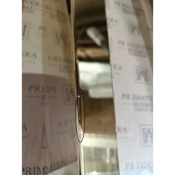 Designer dining table, glamor, with a glass top, steel, gold ELITE OUTLET