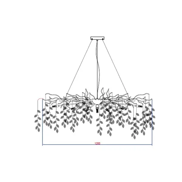 Modern Designer Crystal Chandelier in Gold from Queen