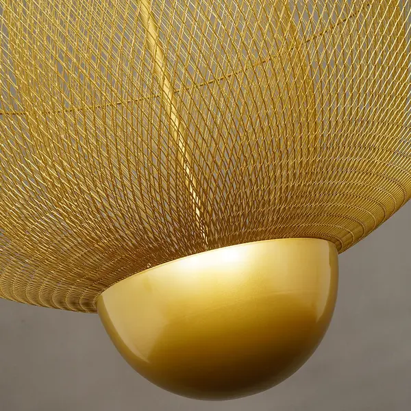 Designerska lampa wisząca złota nowoczesny złoty żyrandol FLORENCJA