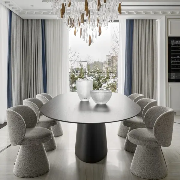 Nowoczesny stół drewniany rozkładany na jednej nodze MODENA