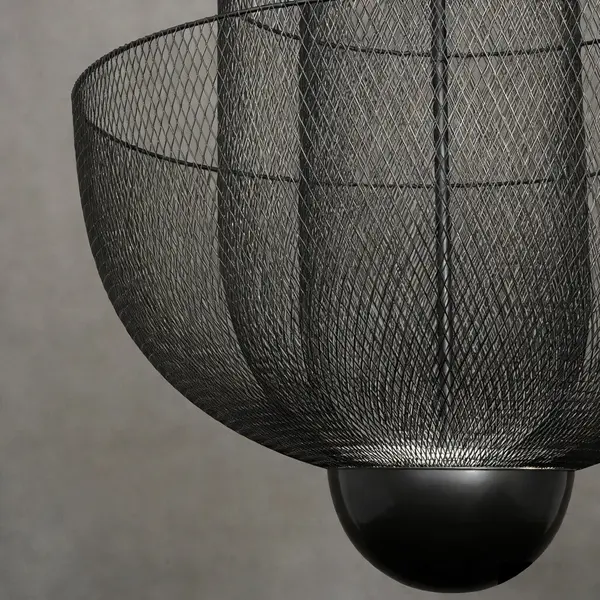 Designerska lampa wisząca złota nowoczesny czarny żyrandol FLORENCJA