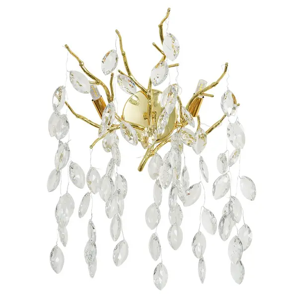 Gold crystal, glamor, modern wall lamp, QUEEN