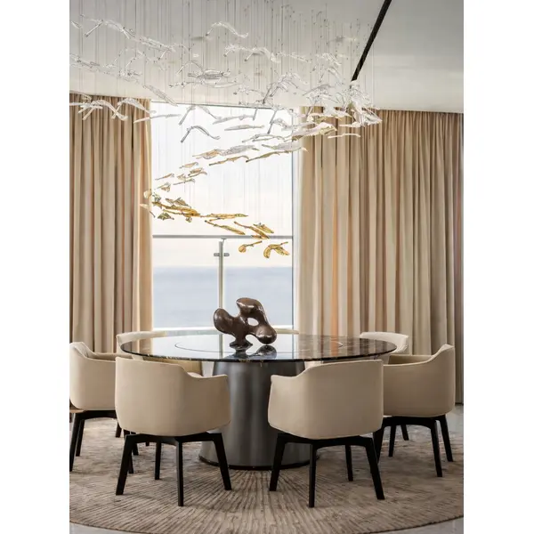 Modern, upholstered leather designer chair MODERN