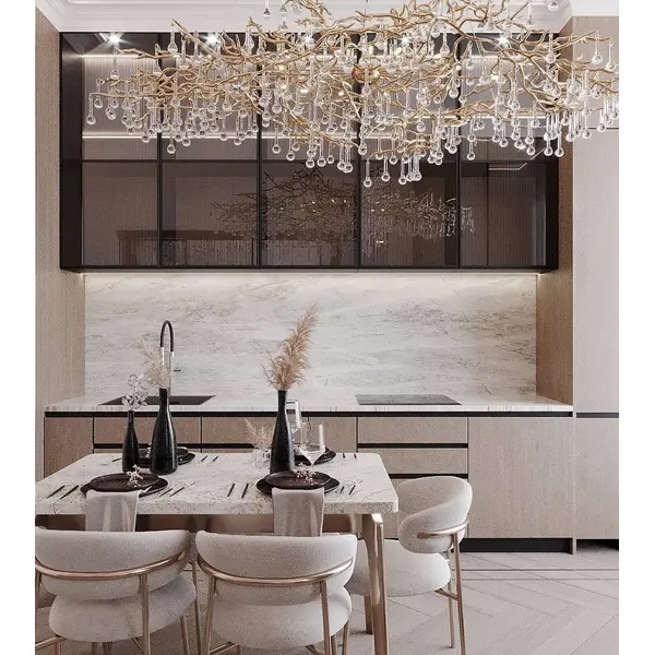 Krzesło w stylu włoskim złote beżowe nowoczesny design JULIA