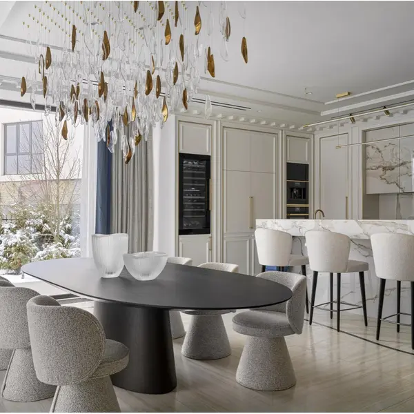 Nowoczesny stół drewniany rozkładany na jednej nodze MODENA