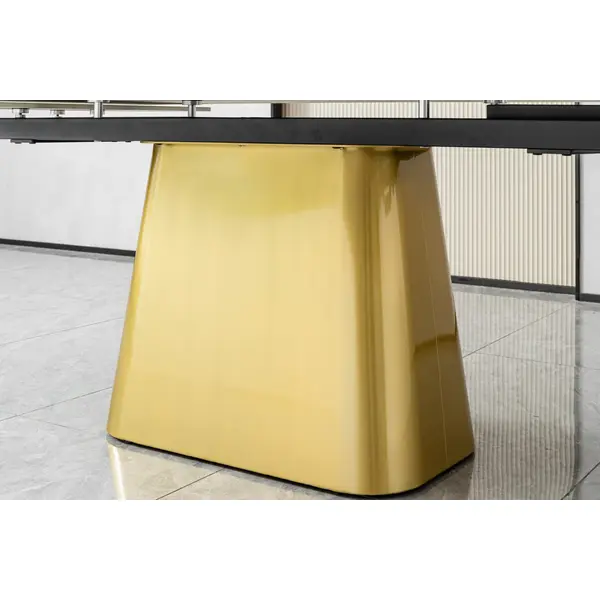 Stół nowoczesny złoty designerski z blatem Patagonia BELISSIMA