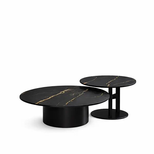 Ekskluzywny stolik kawowy TWEEN BLACK​ w nowoczesnym stylu włoskim