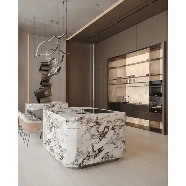 Nowoczesny żyrandol designerska lampa wisząca czarna nad stół w formie fali WAVE