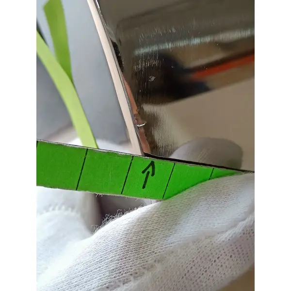 Konsola glamour srebrna, nowoczesna z białym szklanym blatem ELITE OUTLET