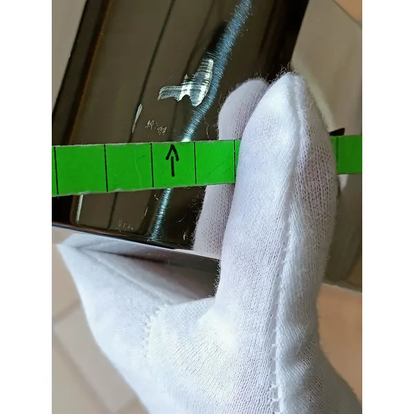 Konsola glamour srebrna, nowoczesna z białym szklanym blatem ELITE OUTLET