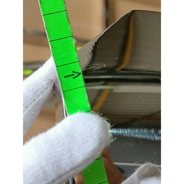 Konsola glamour srebrna, nowoczesna z białym szklanym blatem ELITE OUTLET