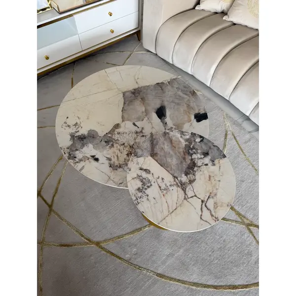 Ekskluzywny stolik kawowy TWEEN GOLD​ w nowoczesnym stylu włoskim