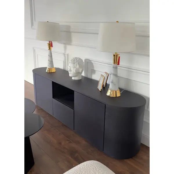 Ekskluzywna nowoczesna komoda pod telewizor drewniana RTV AMARA