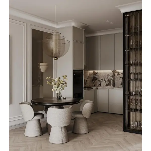 Nowoczesne tapicerowane krzesło designerskie obrotowe DOLCE