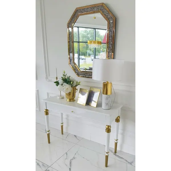 Konsola glamour, nowojorska, wysoki połysk, luksusowa, stylowa Queen OUTLET