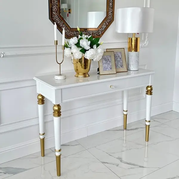 Konsola glamour, nowojorska, wysoki połysk, luksusowa, stylowa Queen OUTLET