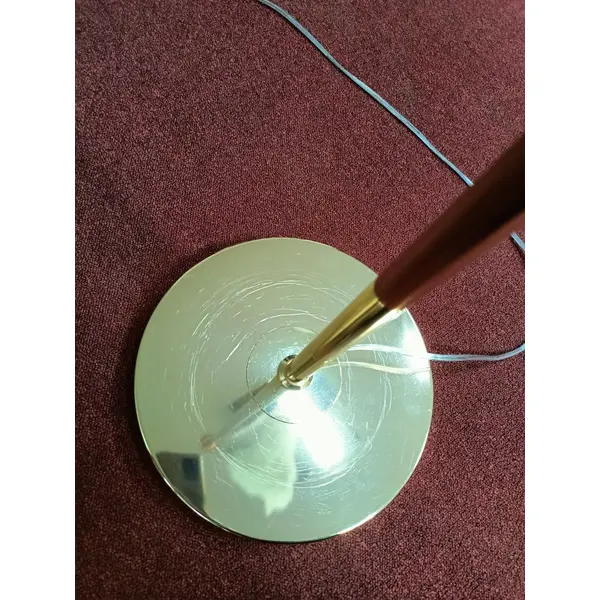 Lampa podłogowa glamour złota z białymi piórami 160 cm OUTLET