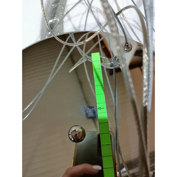 Żyrandol kryształowy nowoczesny ring srebrny glamour okrągły CRYSTAL L OUTLET