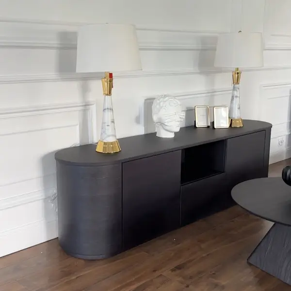 Ekskluzywna nowoczesna komoda pod telewizor drewniana RTV AMARA