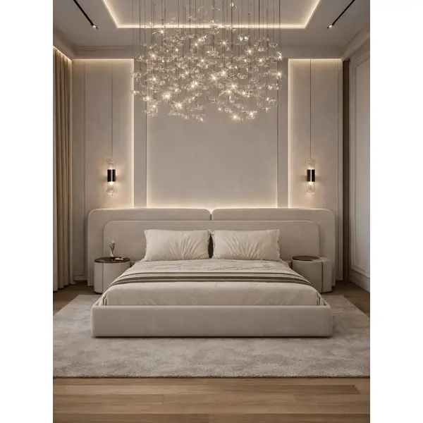 Luxurious modern bed LUNA