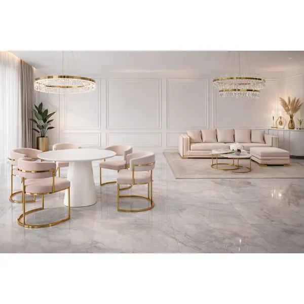 Stół glamour, do jadalni, drewniany, lakierowany, designerski, okrągły MODENA