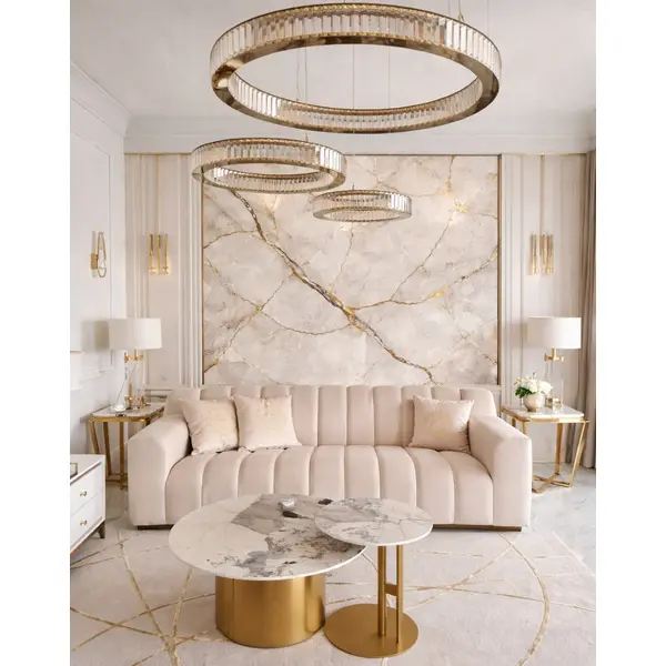 Ekskluzywny stolik kawowy TWEEN GOLD​ w nowoczesnym stylu włoskim