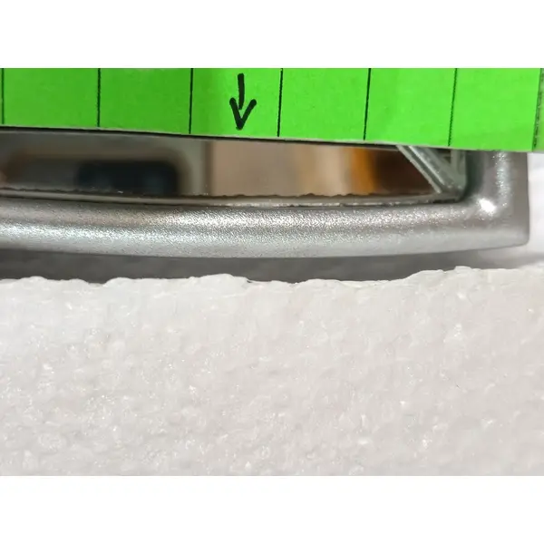 Lustro dekoracyjne glamour w stylu nowojorskim srebrne ELISE OUTLET