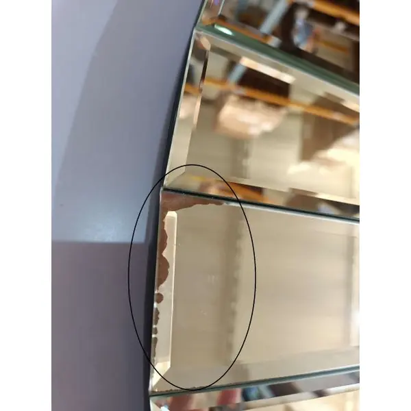 Lustro okrągłe, dekoracyjne, w stylu nowojorskim, glamour SORENTO OUTLET