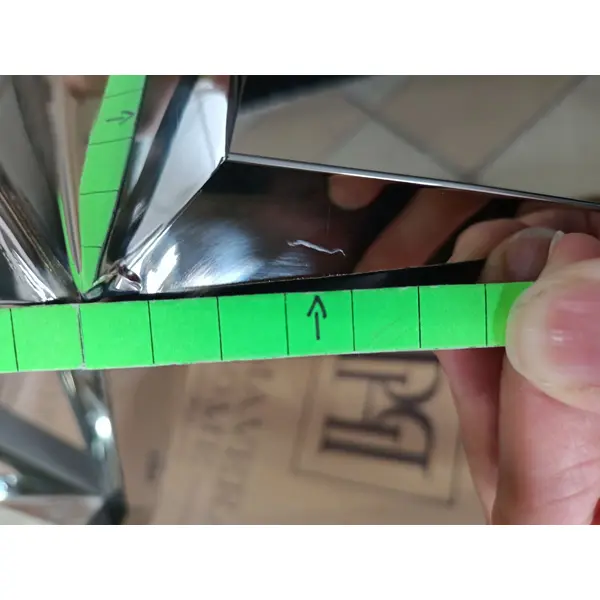 Console stainless steel silver glass CONRAD