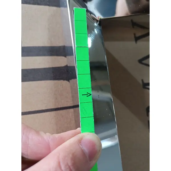 Console stainless steel silver glass CONRAD