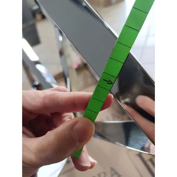 Console stainless steel silver glass CONRAD