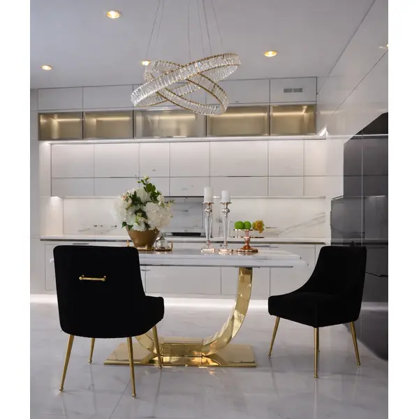 PALOMA gold dining chair black