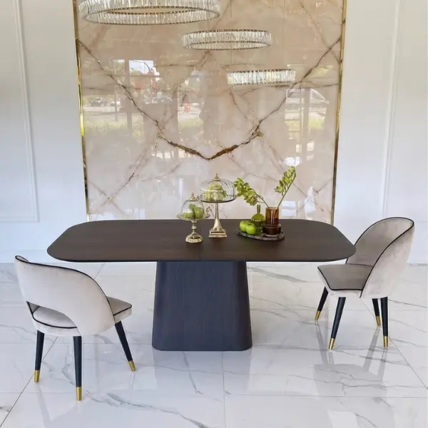 Nowoczesny stół drewniany rozkładany na jednej nodze MODENA