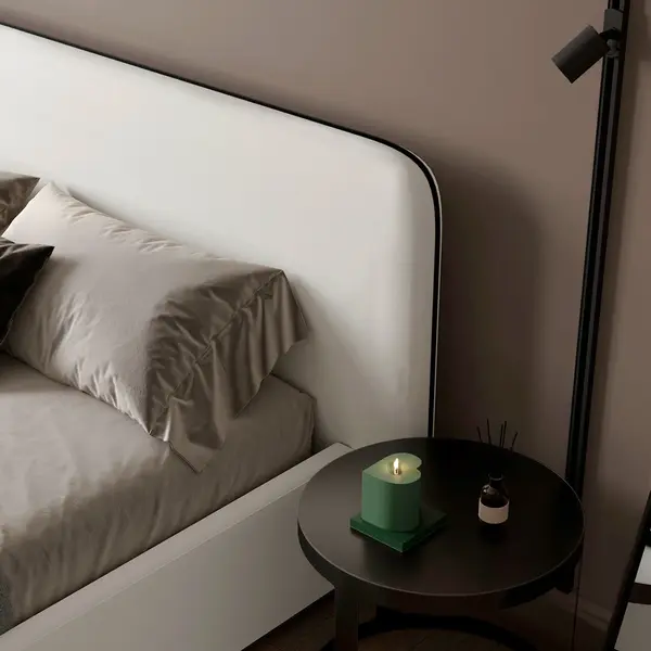 Modern minimalist upholstered bed LUCCA