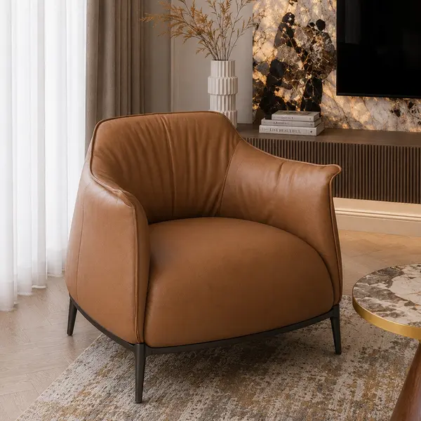 Designer, modern, luxurious armchair for the living room or study room, BENTLEY [CLONE]