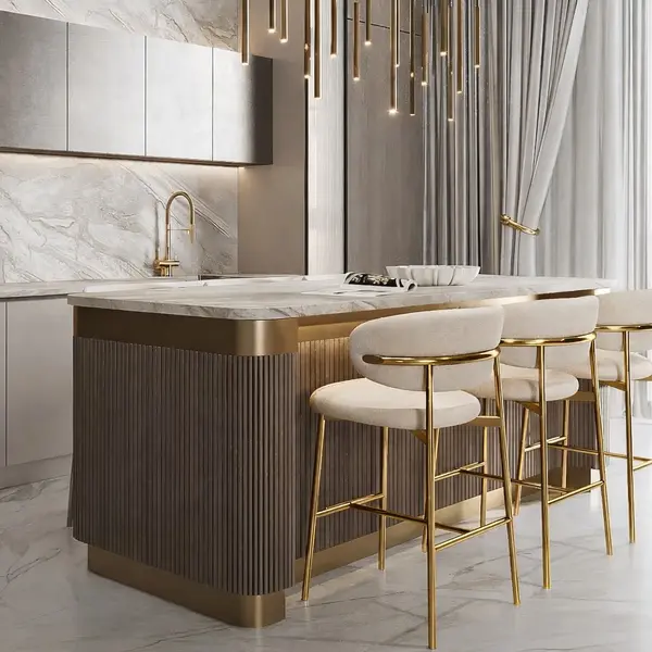 Hoker w stylu włoskim beżowy złoty nowoczesny desing JULIA