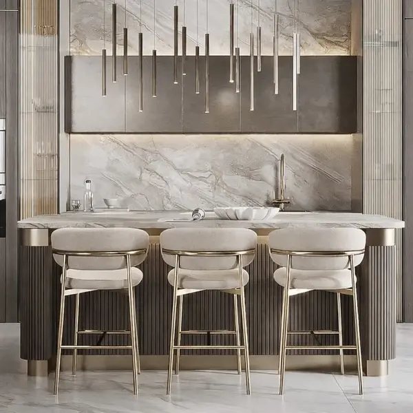 Hoker w stylu włoskim beżowy złoty nowoczesny desing JULIA